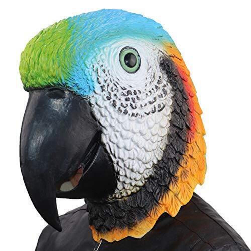 3626 Novelty Parrot Bird Mask Latex Rubber Animal Head Mask For Halloween